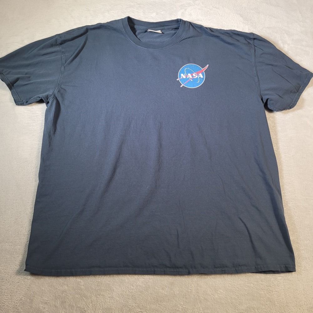 NASA T-Shirt Mens XXXL Blue Kennedy Space Center Graphic Tee